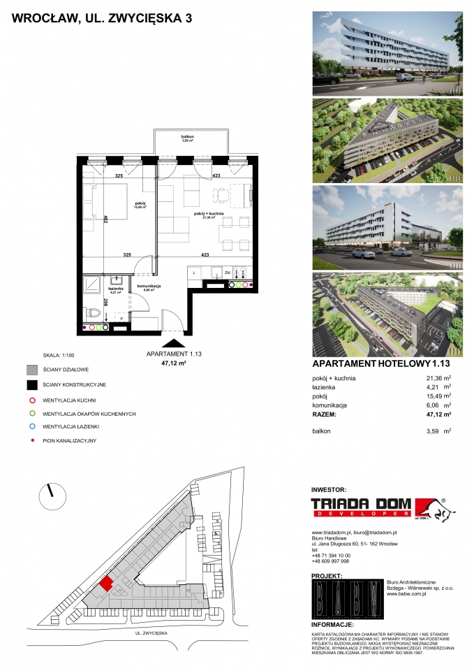 Apartament 1.13 (z najecmą)